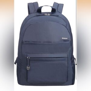 Samsung Navy Backpack with Front Zip Pocket